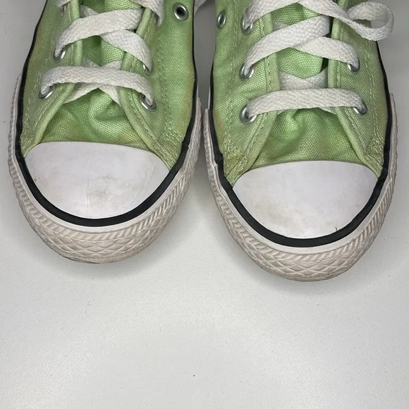Unisex Kids Converse Chuck Taylor All Star High Top Sneakers Lime Green, Size 3 - Picture 3 of 6